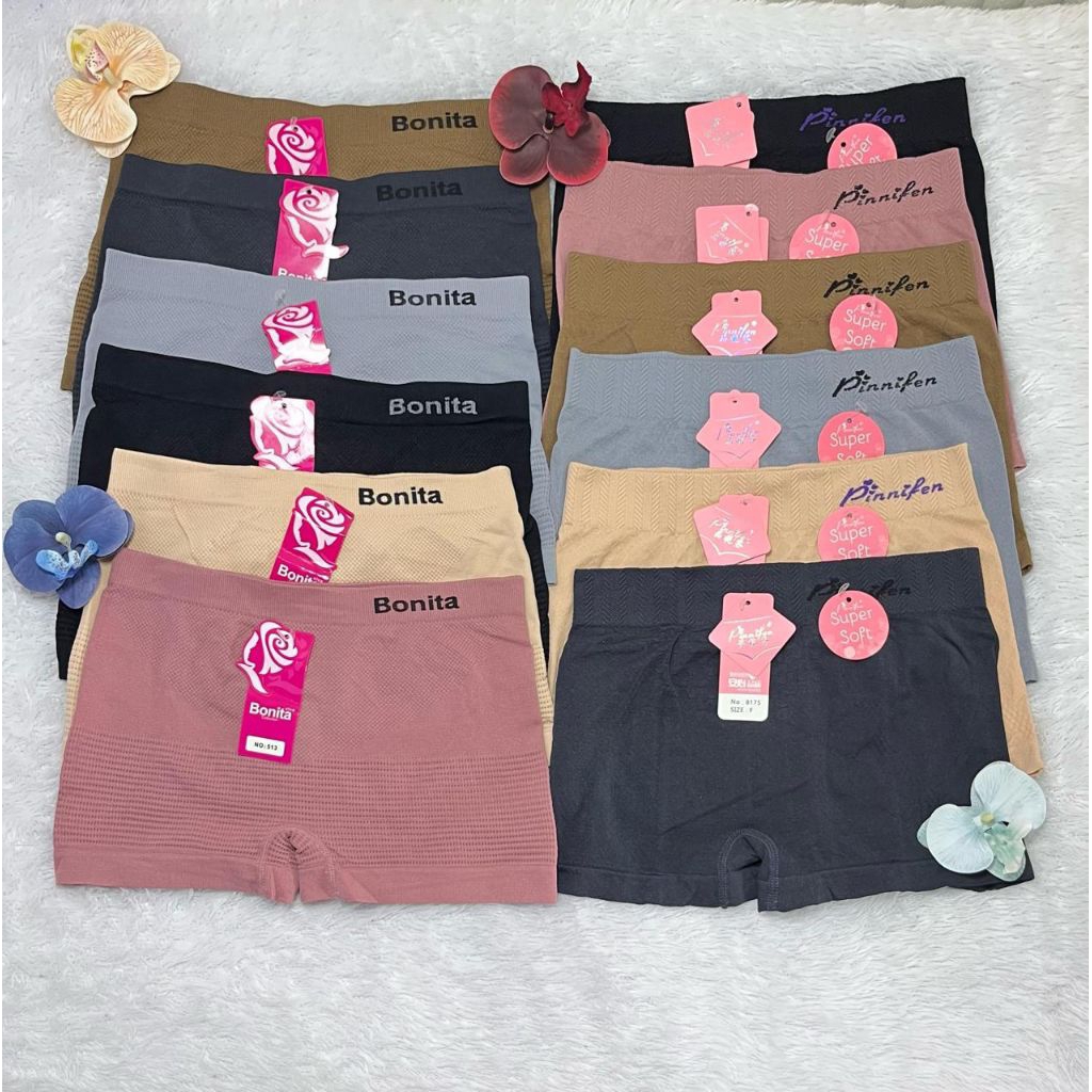 3 pcs CD Boxer Wanita rajut import embos