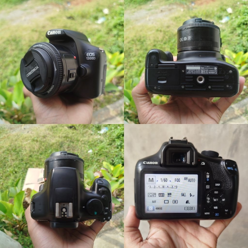 Kamera Canon 1300d + Lensa fix