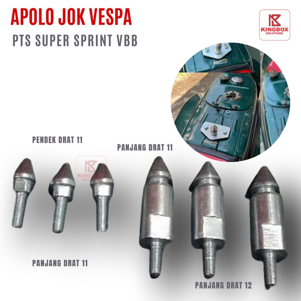 Baut Apolo Kunci Jok Vespa Super Sprint PX Panjang Langsung