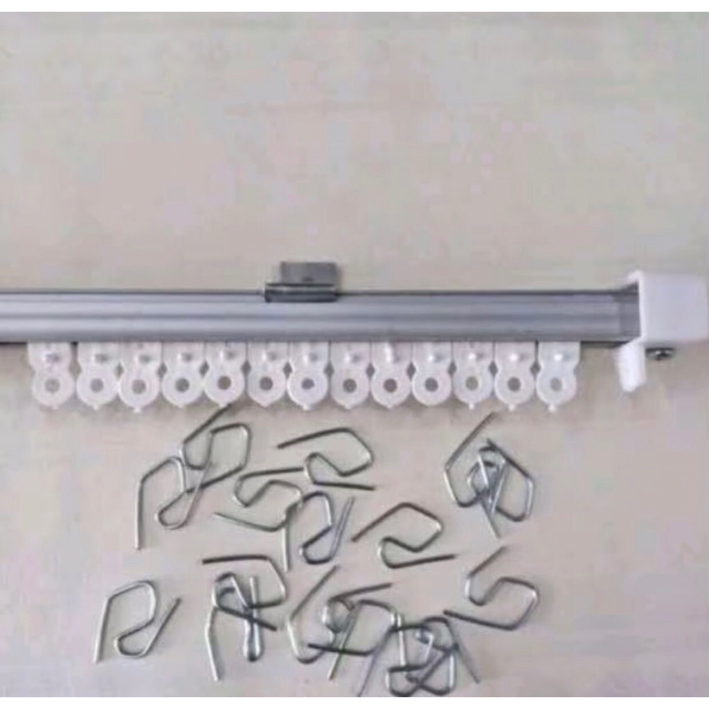 Besi gorden batang balok gorden rel gorden fullset bisa custom ukuran besi  alumunium tirai gulung j