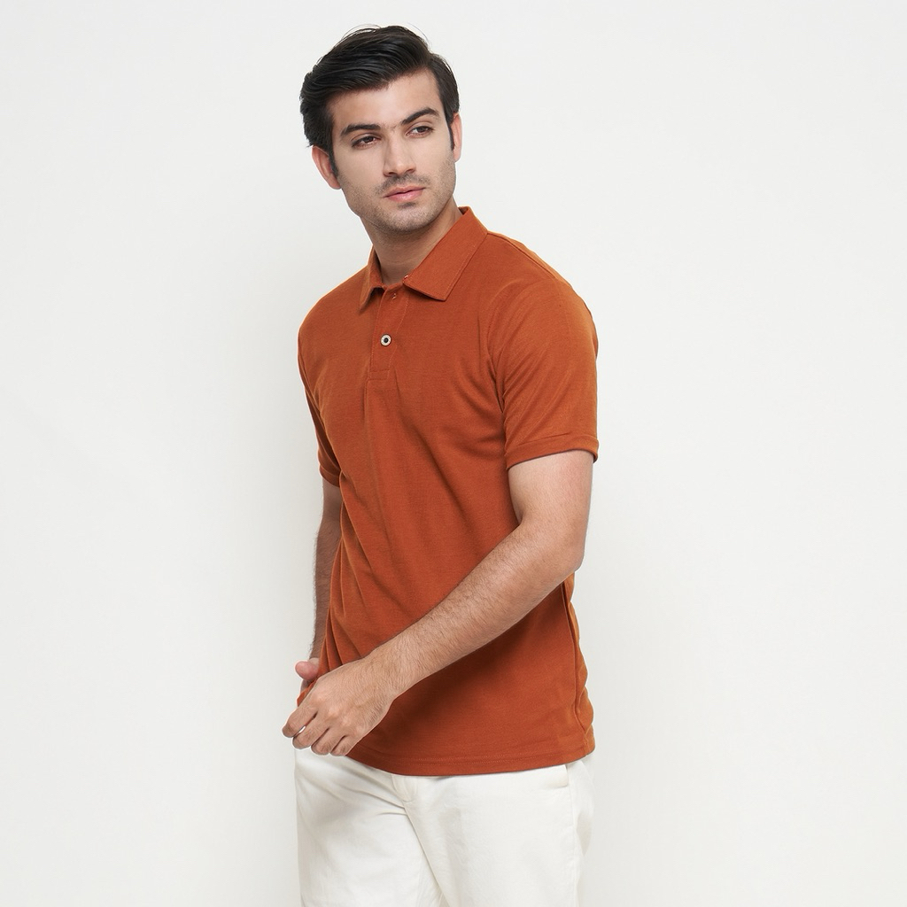 PARAQUE Kaos Kerah Polo Shirt Pria Lengan Pendek Kaos Polos Kerah kemeja Casual Adem dan Nyaman