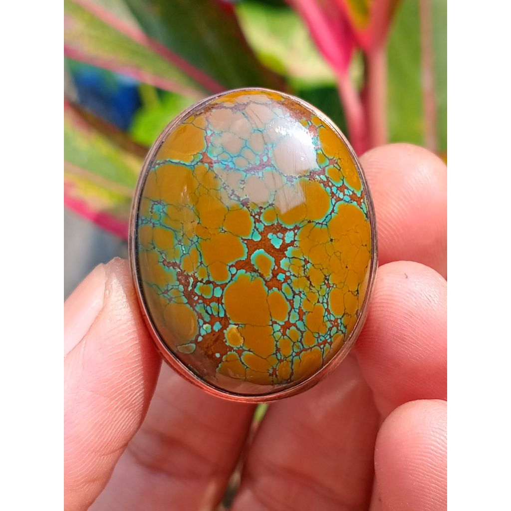 NATURAL TURQUOISE PIRUS HUBEI COKLAT GRADASI RARE ITEM SIZE JUMBO