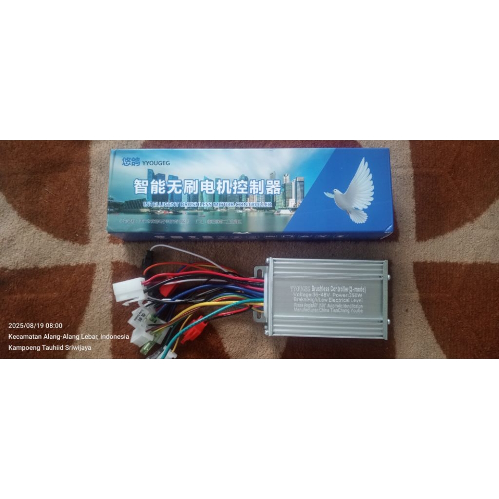 Controller sepeda listrik 36-48V, 350Whatt