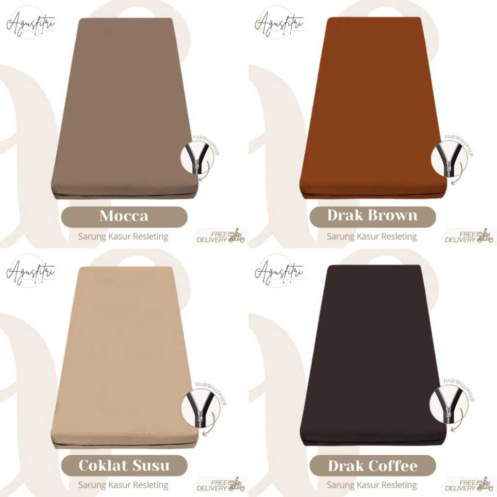 Sprei Resleting 90x200x10 Sarung Kasur Busa Resleting 90x200 100x200 120x200 Sprei Single Bed Aesthe