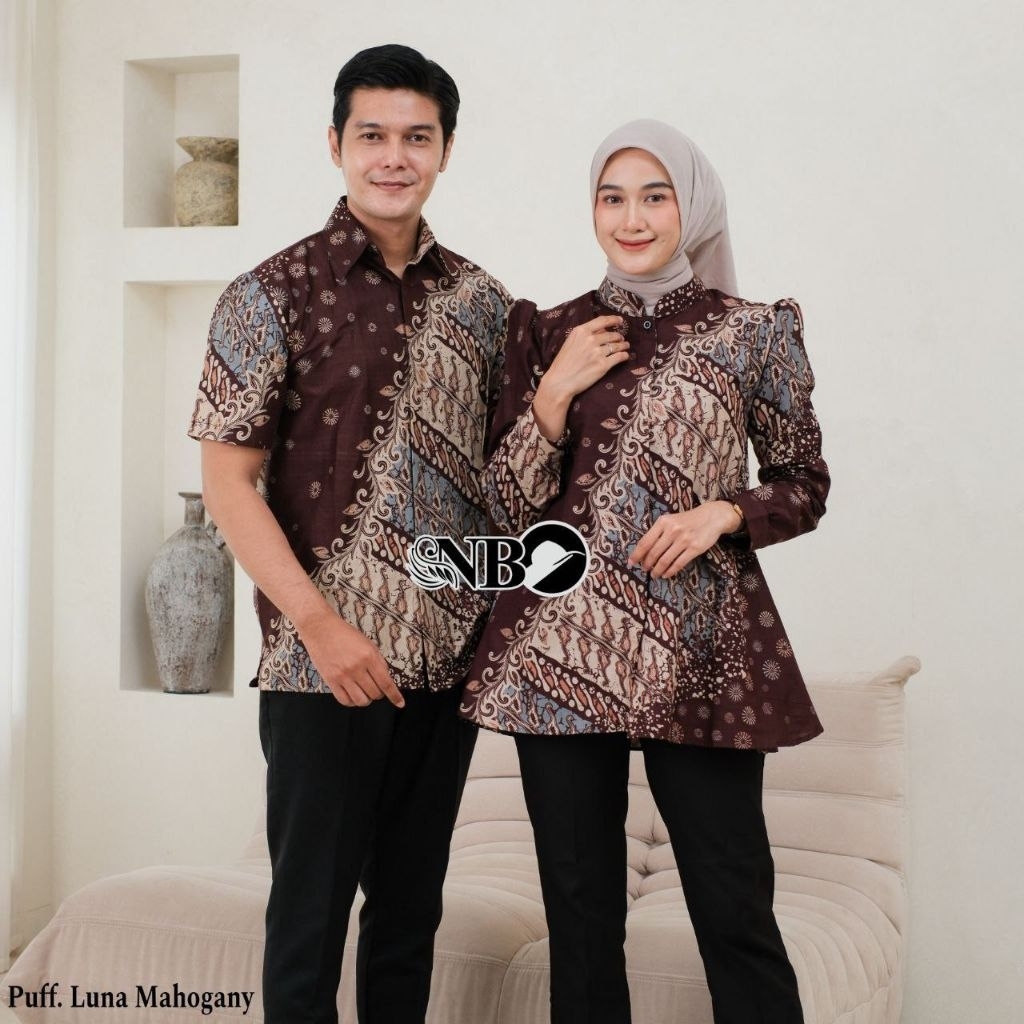Batik Couple (SGBATIK) - Atasan Baju Batik Couple Blouse Busui Freindly Kemeja Batik Lengan Pn