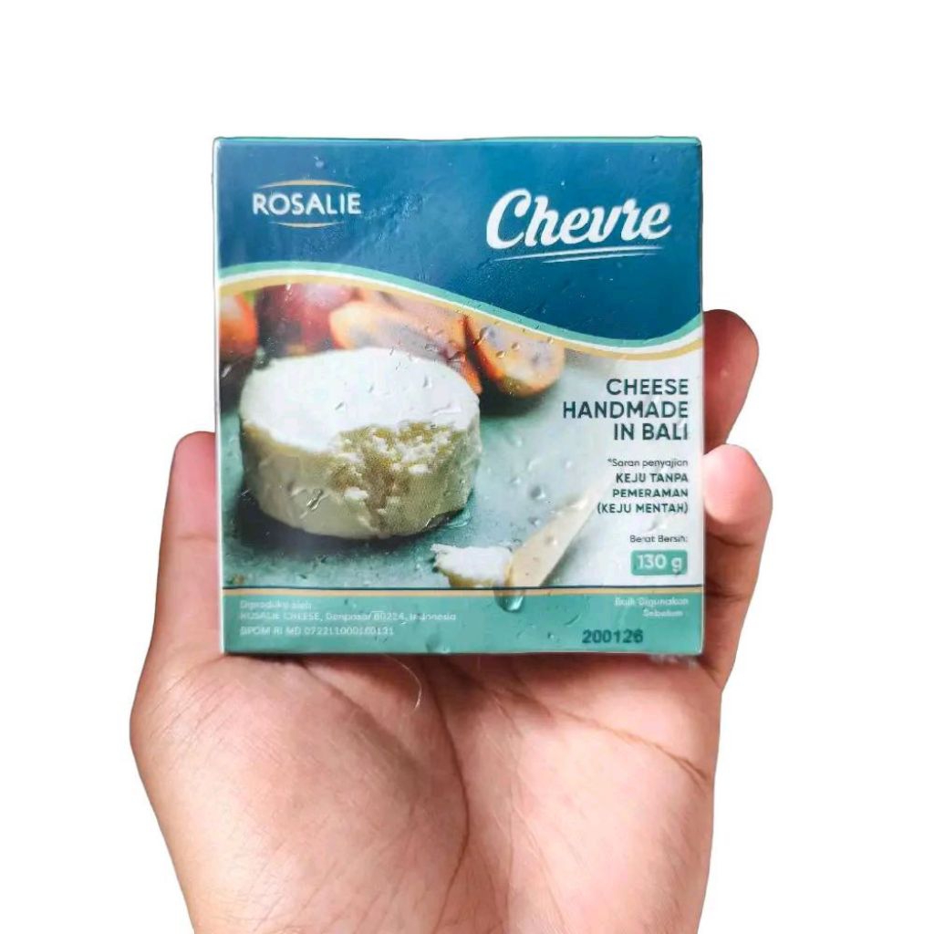 

Rosalie chevre cheesee handmade in bali keju tanpa pemeraman keju mentah 130 gram