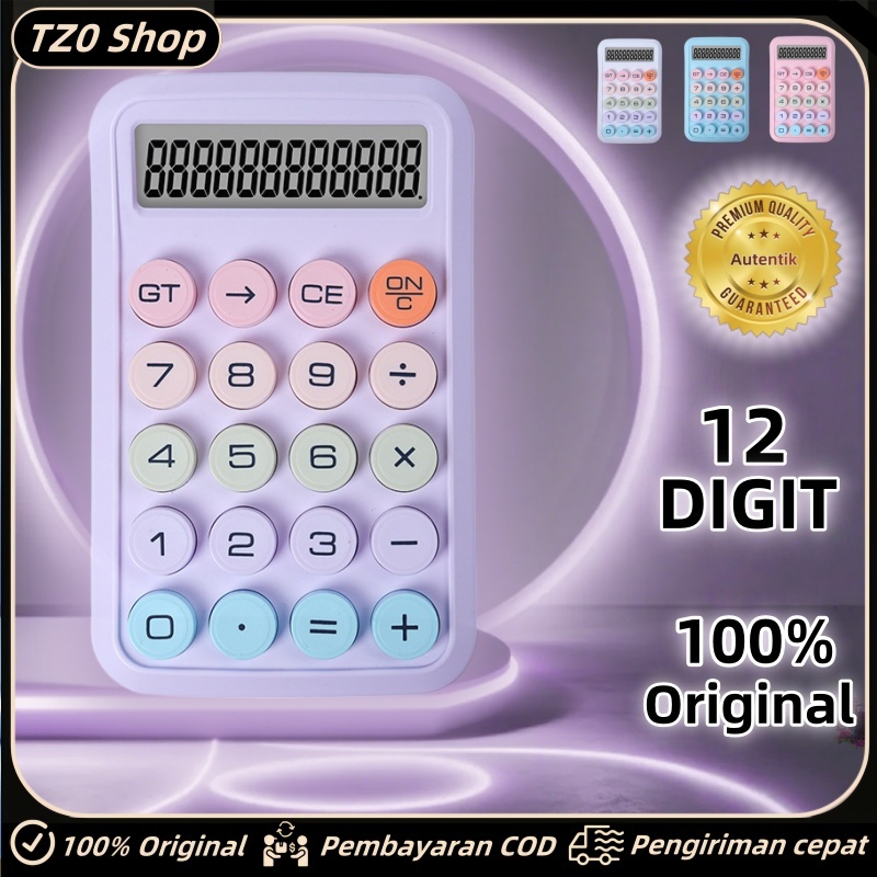 

Kalkulator Multifungsi Kalkulator Permen Perlengkapan Sekolah Alat tulis kantor kalkulator akuntansi kalkulator dagang 12 Digits