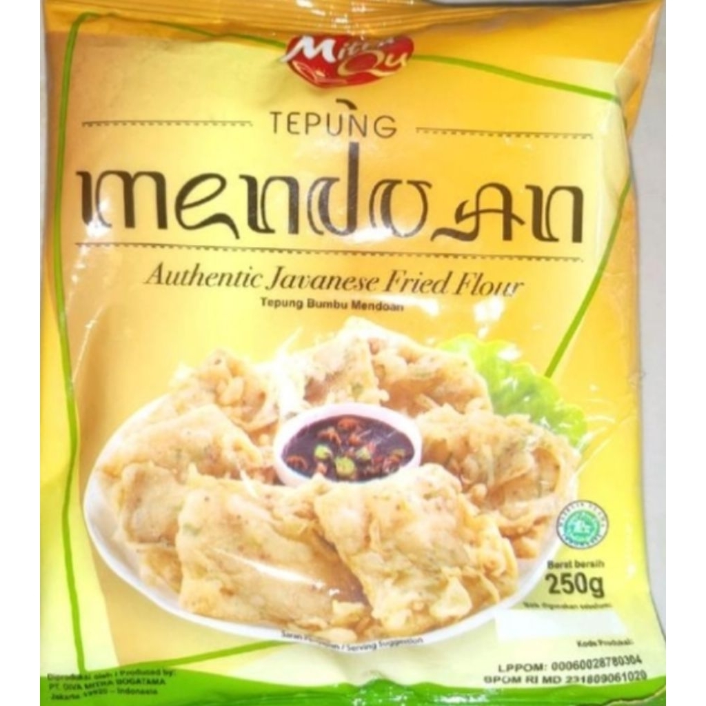 

Mitraqu Tepung Bumbu Mendoan 250gr Tepung Bumbu Mendoan Mitra Qu 250g