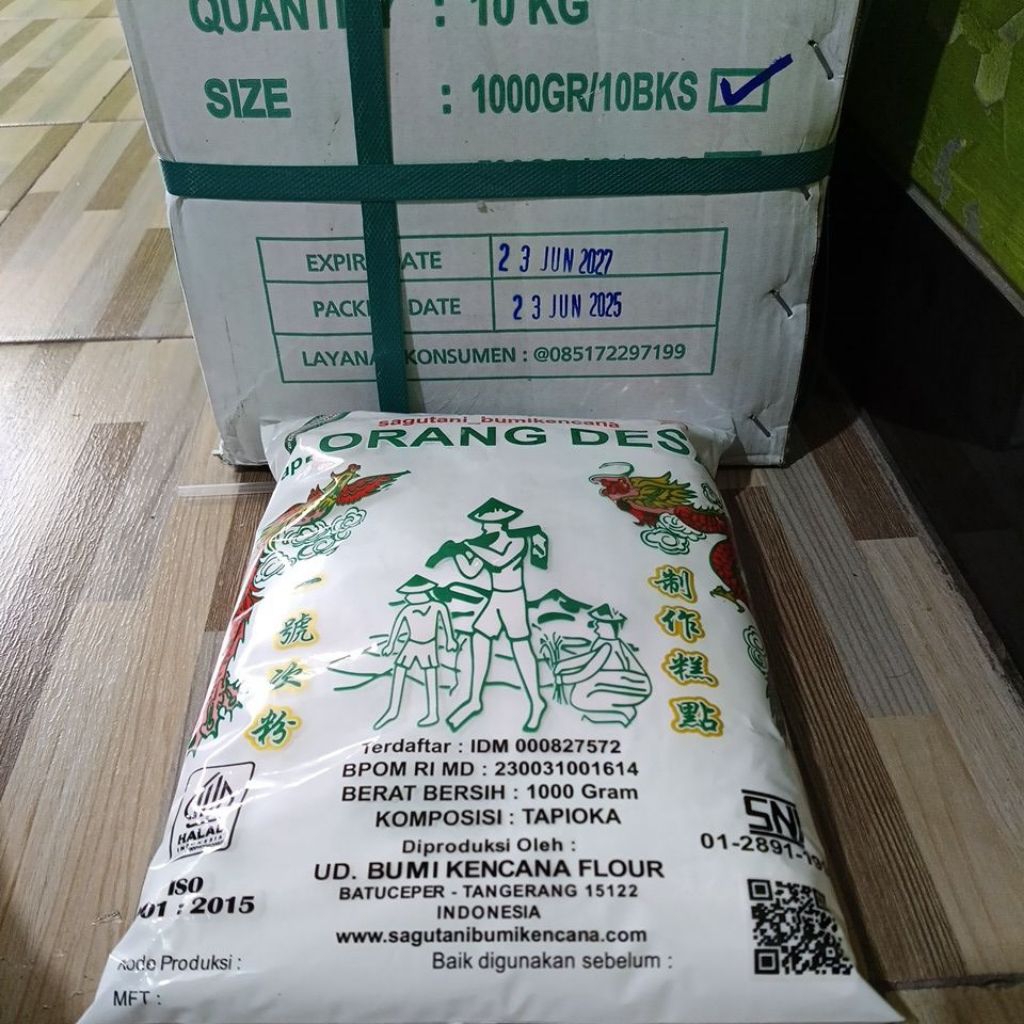 

TEPUNG TAPIOKA cap ORANG DESA 1000gram