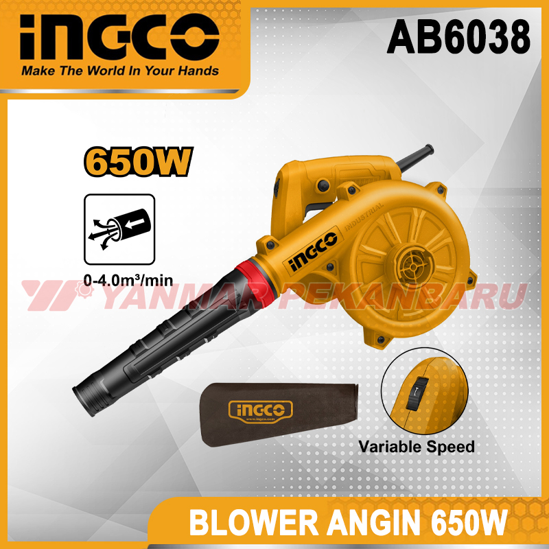 Mesin Blower Angin Listrik 650 Watt INGCO AB6038