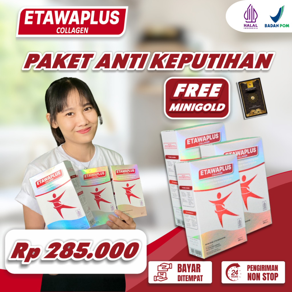 

Etawaplus Collagen 3 Box - Susu Kambing Etawa & Collagen Solusi Keputihan, Haid Tidak Teratur- Etawaku alitas Platinum 100% Original Bubuk
