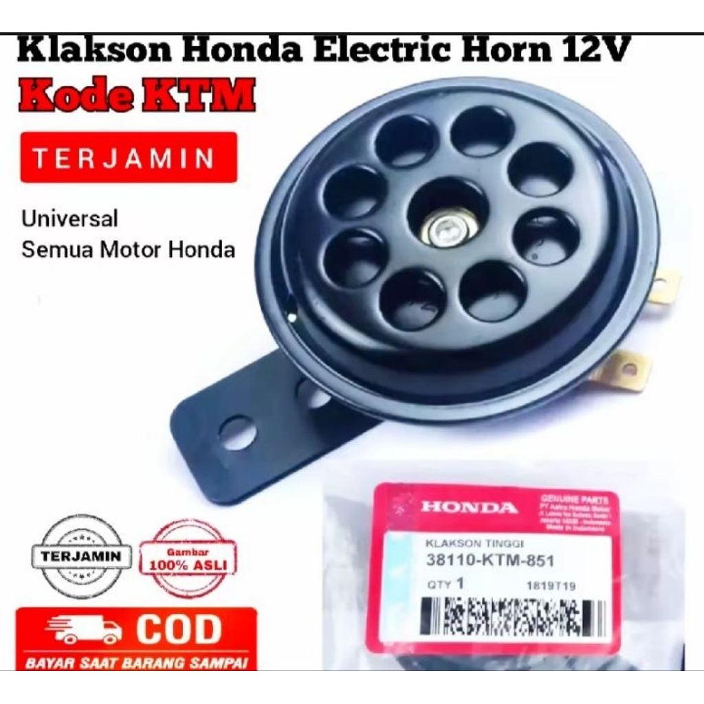 KLAKSON MOTOR HONDA SUPRA BEAT VARIO BEAT POP BEAT FI VARIO 125 VARIO 150 UNIVERSAL
