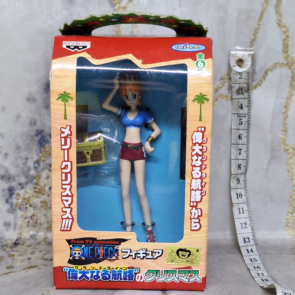 One Piece Nami Figure Christmas On The Grand Line Banpresto F0410 2001 Grandline 11 cm