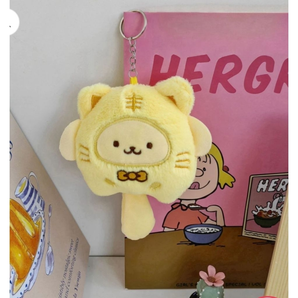 Gantungan Kunci Boneka Kitty Badtz-Maru Sanrio Kostum Kucing MCEW7417

