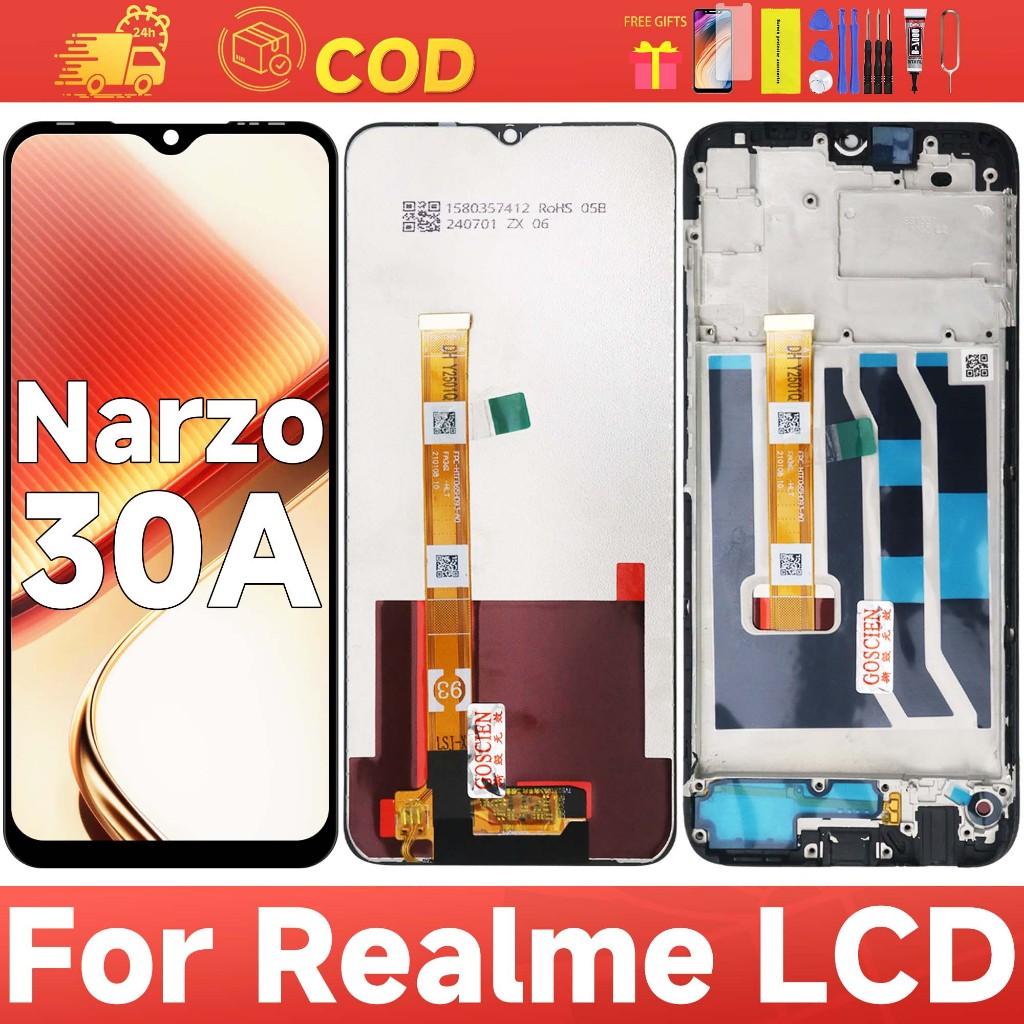 LCD Original for OPPO REALME Narzo 30A RMX3171 FULLSET Touchscreen ORI