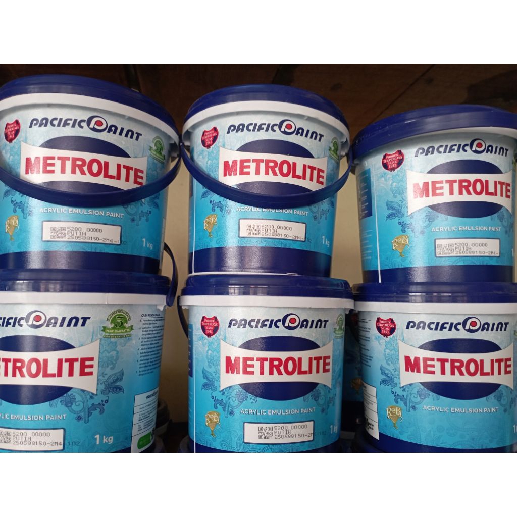CAT TEMBOK METROLITE 1 KG PUTIH Cat metrolite
