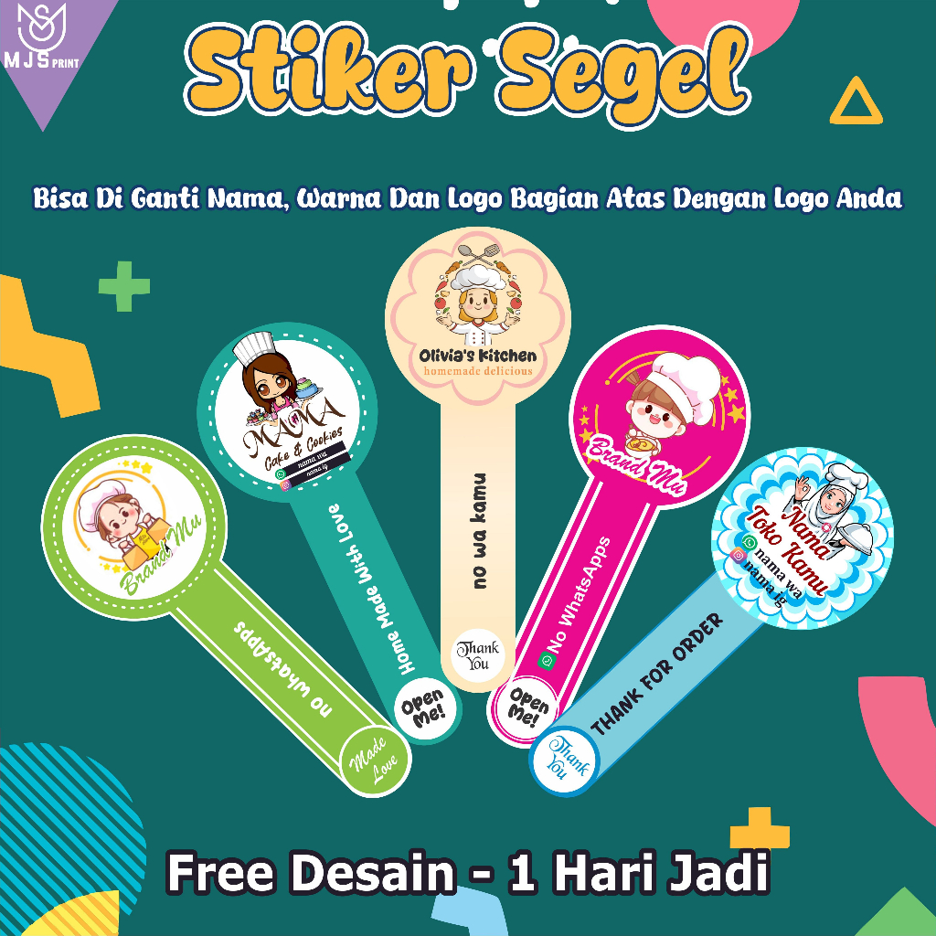 

Stiker Segel Custom untuk Produk – Label Nama Brand, Dessert Box, Makanan | Sudah Dicutting & Siap Pakai