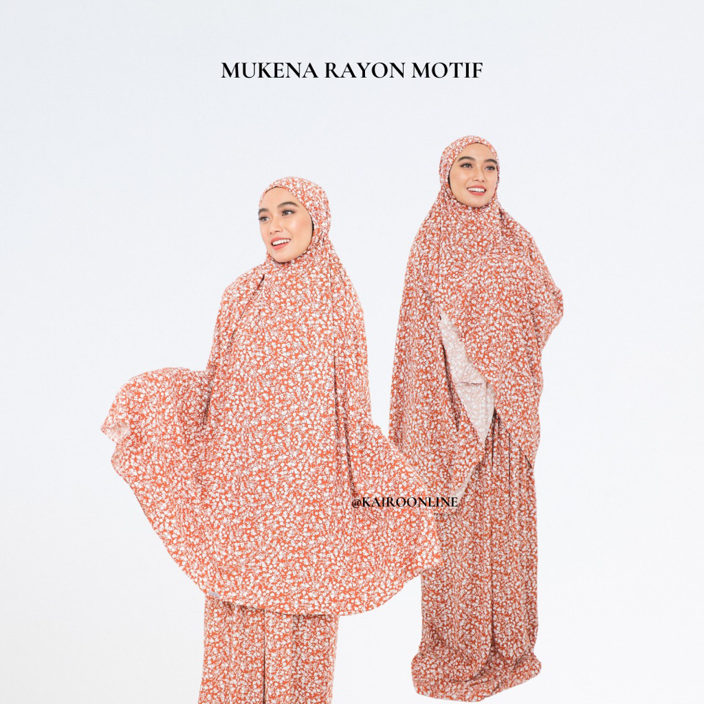 Kairo - Mukena Dewasa Rayon Motif 2in 1 | Mukena Rayon