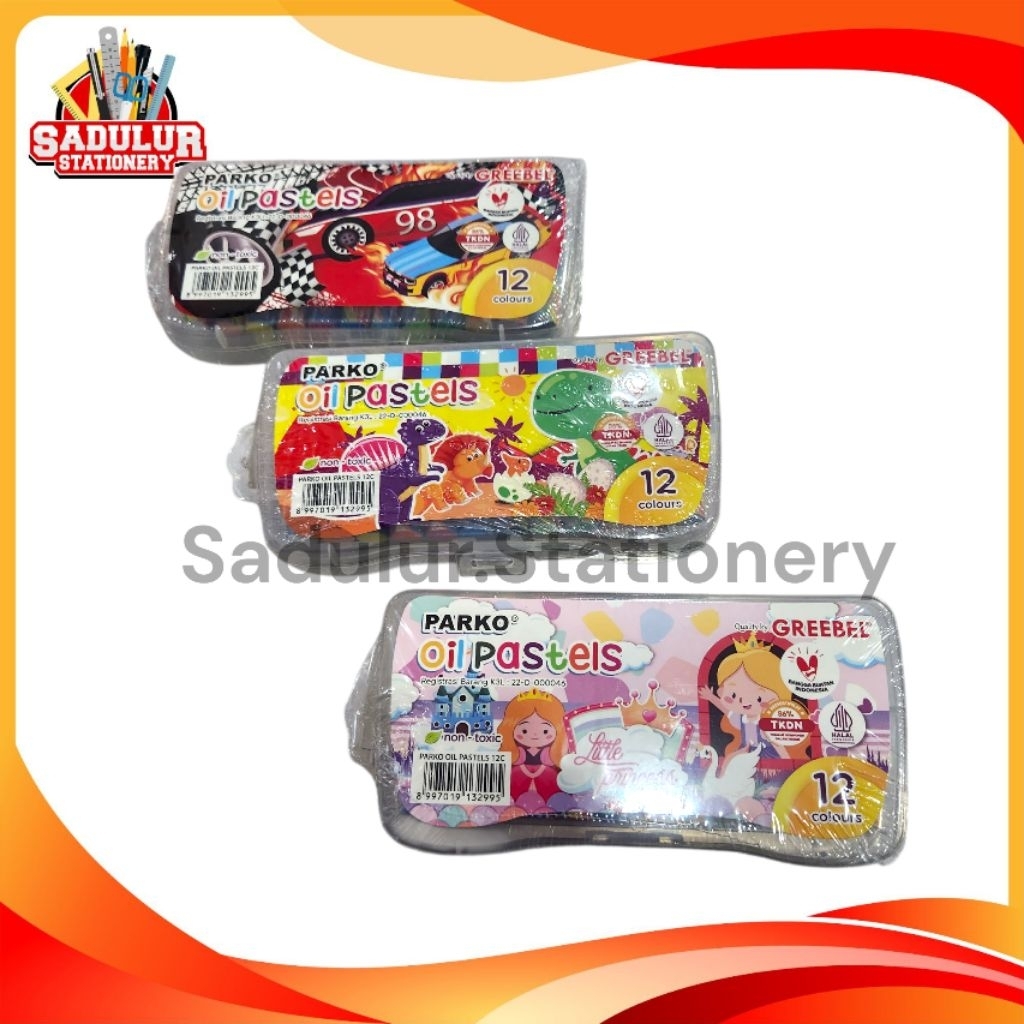 

1Set isi 12warna Crayon Parko 12w Oil Pastel murah Parko by Greebel