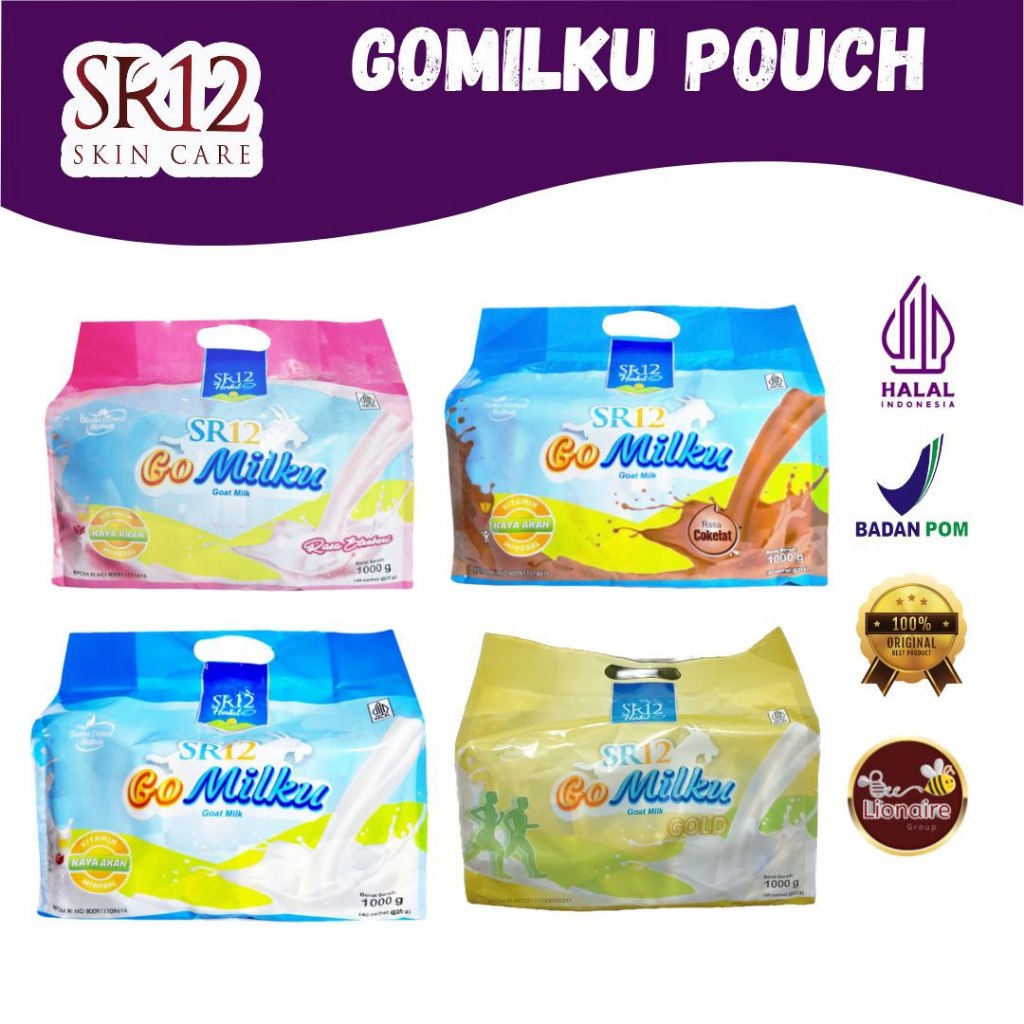 

Sr12 Gomilku Pouch Susu Bubuk Kambing Etawa Rendah Lemak