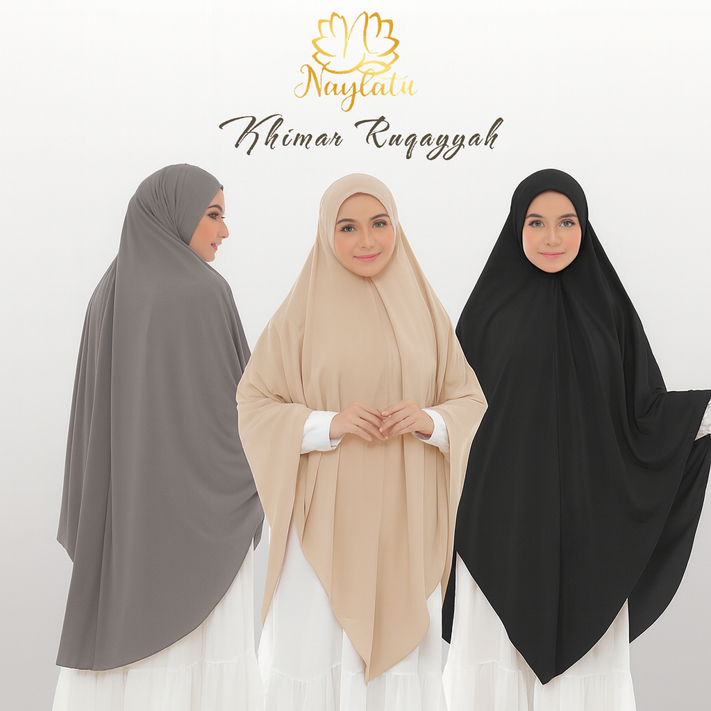 Naylatu Hijab Syari Ruqayyah Pad Jersey