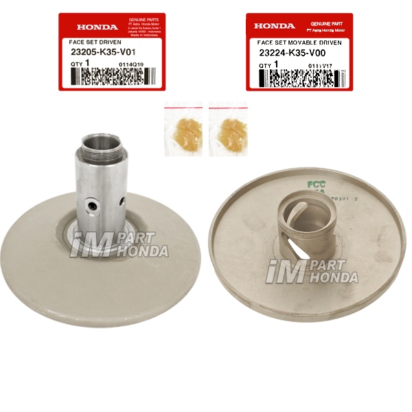 23205-K35-V01 23224-K35-V00 Face Set Movable Driven Pulley Cowok Cewek Vario 125 LED K60 2015 - 2017