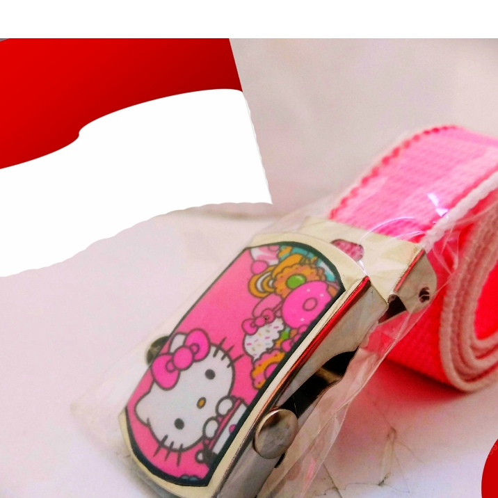 Gesper Fashion Anak Perempuan Ikat Pinggang Anak Cewek Motif Kartun Hello Kitty Sabuk Warna