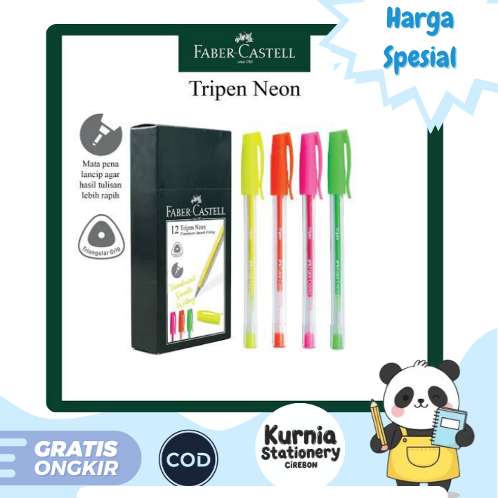 

Faber Castell Ballpoint Pen Tripen Neon 547463 (Satuan)