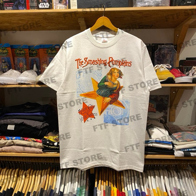 [ORI] THE SMASHING PUMPKINS - MELLON COLLIE TOUR 1996 TSHIRT WHITE Kaos Pria