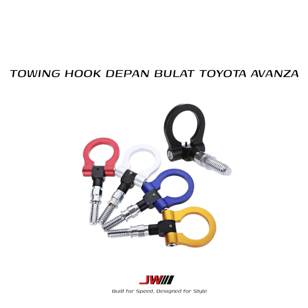 TOWING HOOK DEPAN BULAT TOYOTA AVANZA AGYA YARIS VIOS - PENGAIT MOBIL - TOWING MOBIL