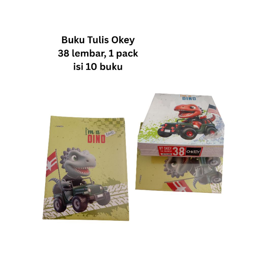 

Buku Tulis Kecil 38 , Okey , Sidu - Per Pack isi 10 buku