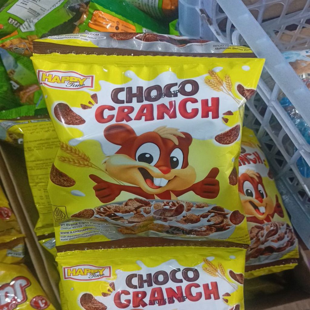 

Happy Choco Crunch 1renceng 10pcs x 30gr
