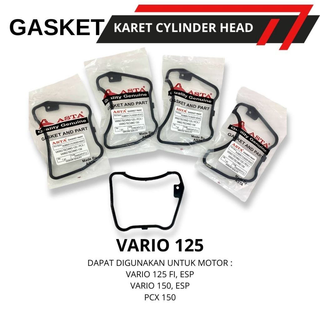 [ ASTA ] Karet Gasket Head Cover Vario 125,150 PCX 150 K59 | karet cylinder head Vario techno k59