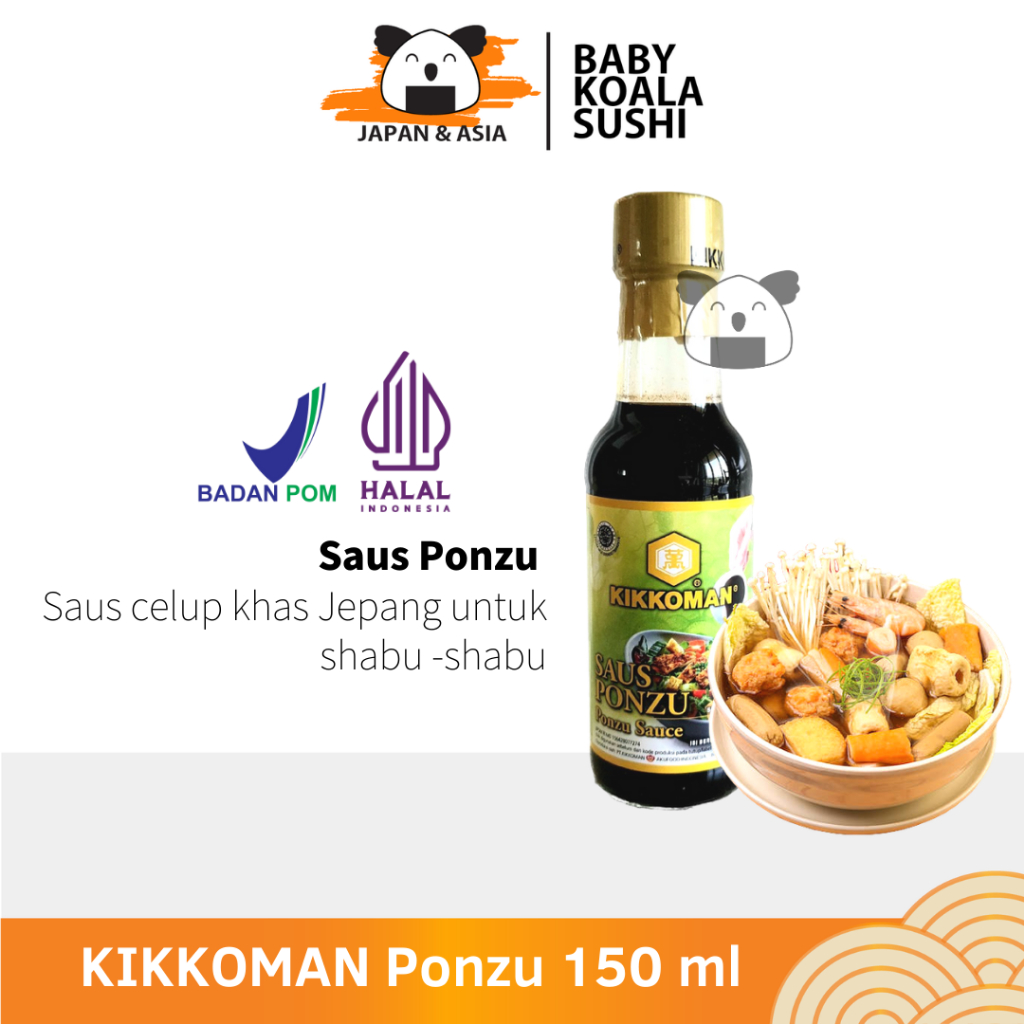 

KIKKOMAN Ponzu Sauce 150 ml Halal | Cocolan Shabu-shabu