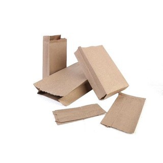 

100 PCS Paperbag SOS Kantong Kertas Coklat L Souvenir Kraft Bag 13x7x25 / 14x6x29cm