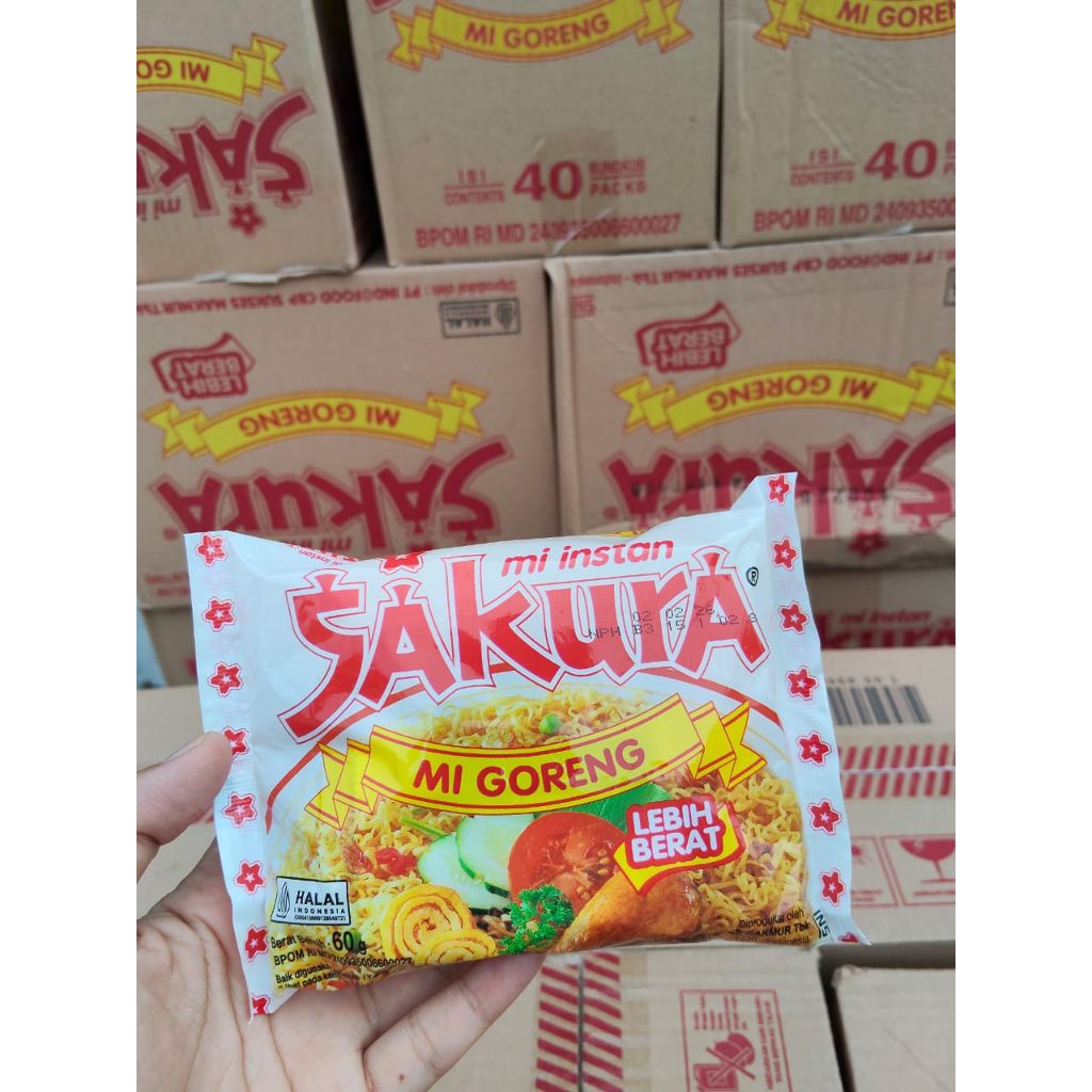 

Mie Sakura goreng 1 dus isi 40 pcs Termurah