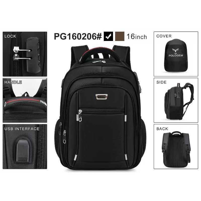 POLO GEM 16 inch - Tas Ransel Kerja Pria Ransel Polo Gem 16 inch / Tas Ransel Laptop Polo GEM / GEM 