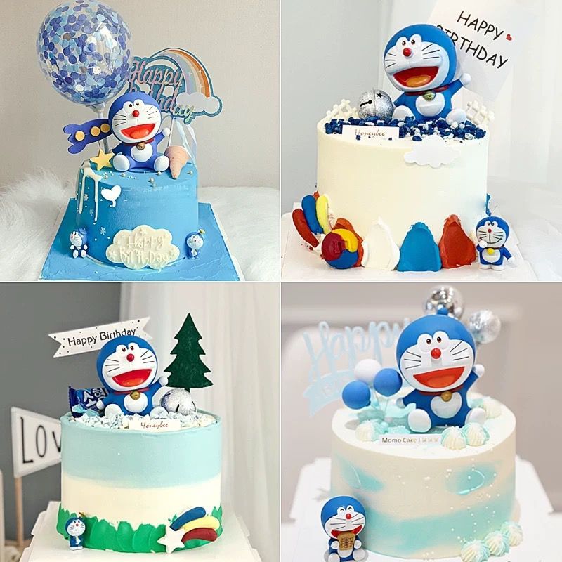 {LUCK.B} PAJANGAN KUE ULANG TAHUN DORAEMON / PAJANGAN KUE DORAEMON UNTUK CAKE ULANG TAHUN / DEKORASI