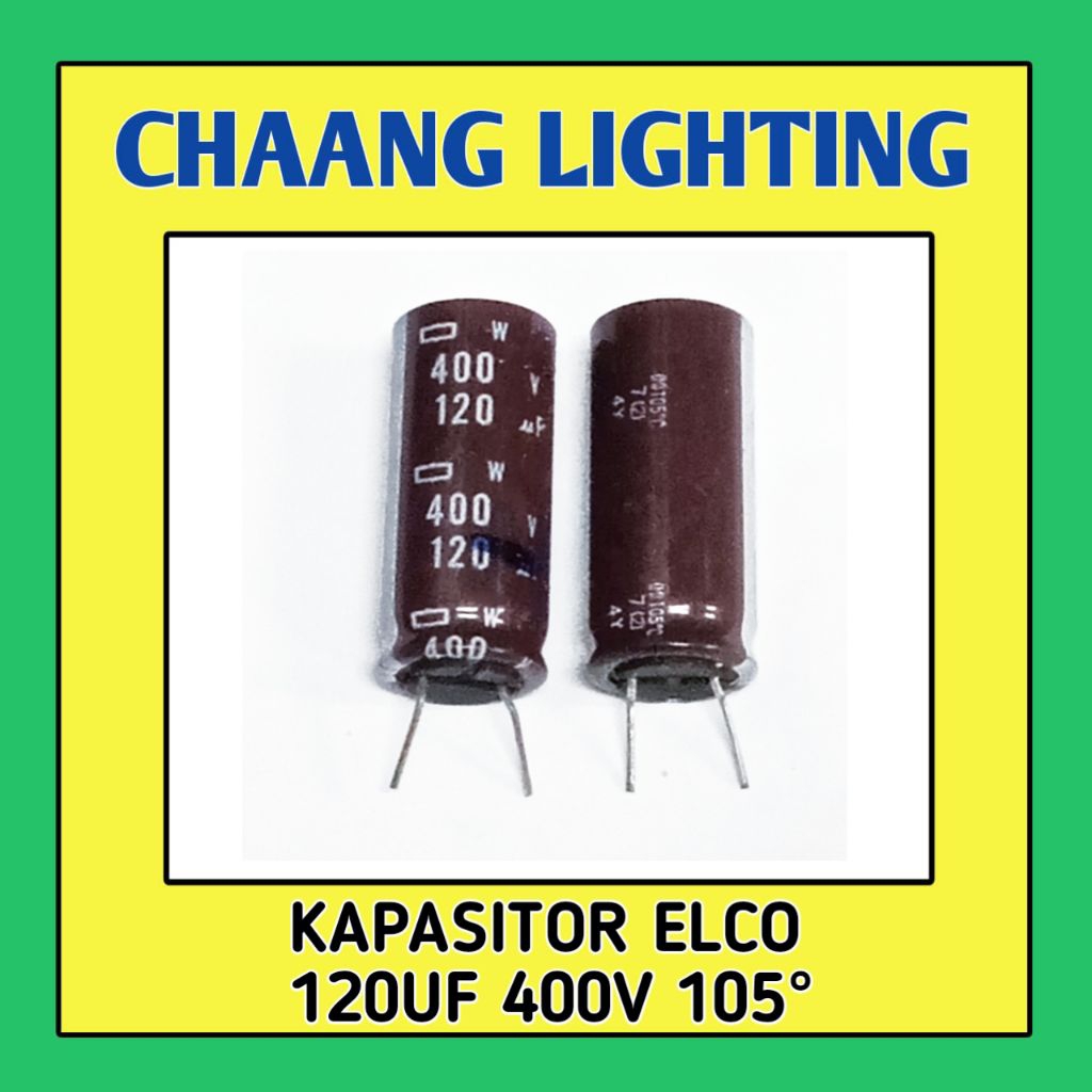 120UF 400V KAPASITOR ELKO 120UF 400V CAPASITOR ELCO 120UF 400V ELCO 120UF 400V 105°