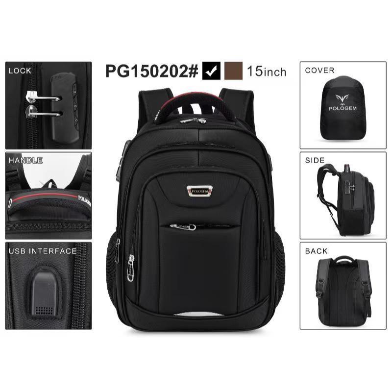 POLO GEM 15 inch - Tas Ransel Kerja Pria Ransel Polo Gem 15 inch / Tas Ransel Laptop Polo GEM / GEM 