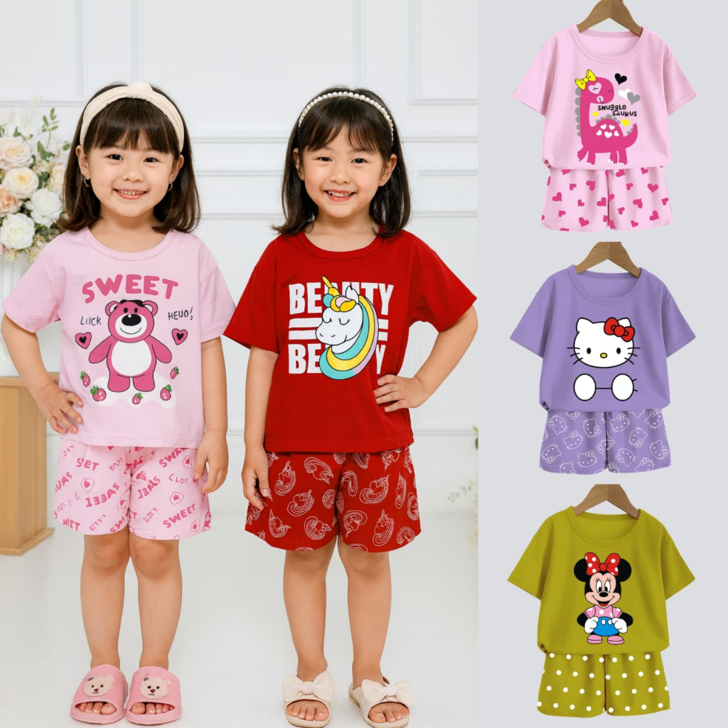 VALMELO SETELAN ANAK PEREMPUAN/BAJU ANAK PEREMPUAN/BAJU BAYI PEREMPUAN