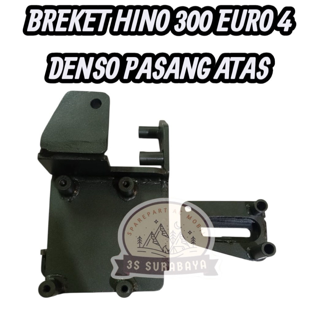 Breket Hino Dutro 300 Euro 4 Denso 10pa15 10pa17 Pasang atas Dudukan Kompresor Bracket Ac mobil (Bar