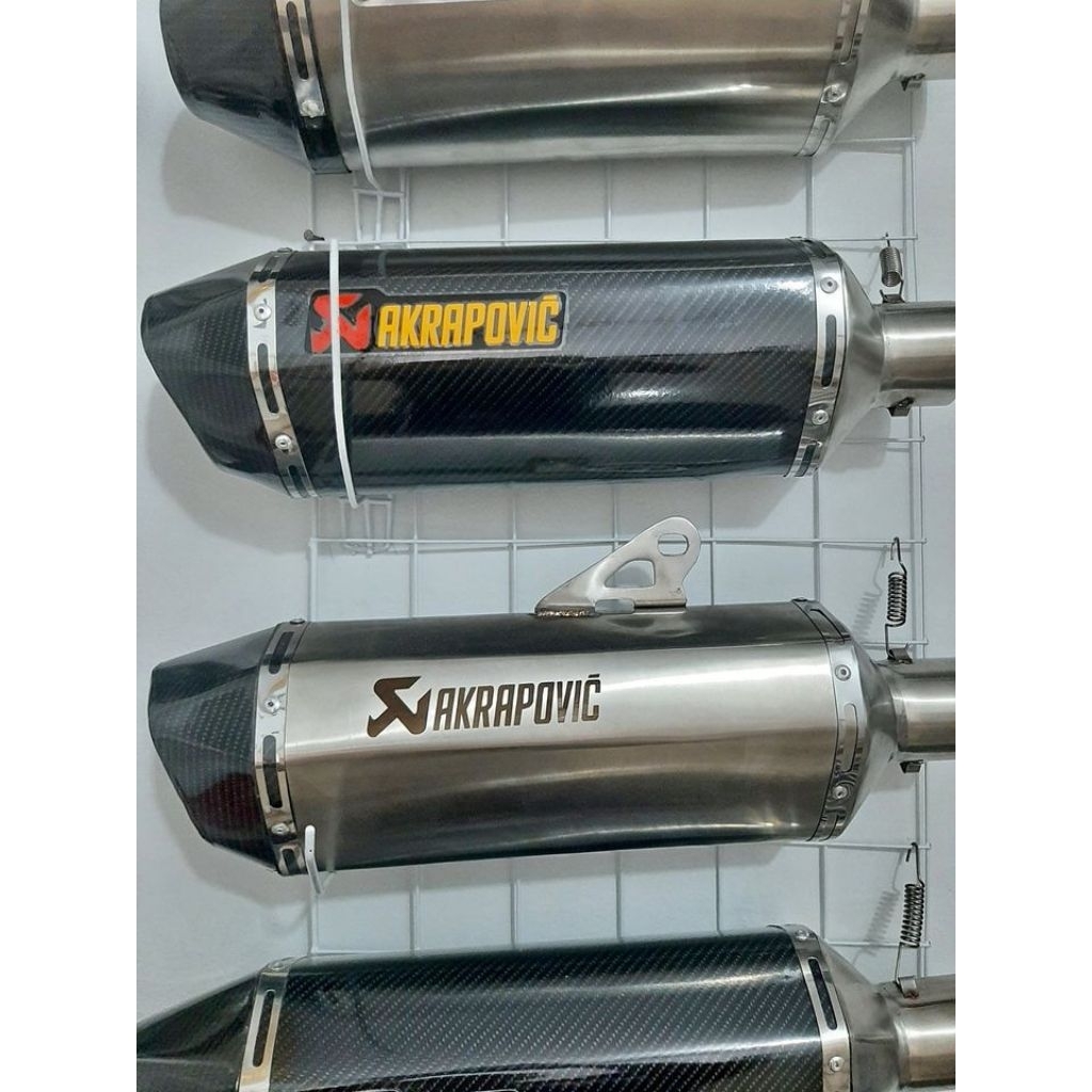 Knalpot Racing Akrapovic  Ninja 250 fi / karbu / new