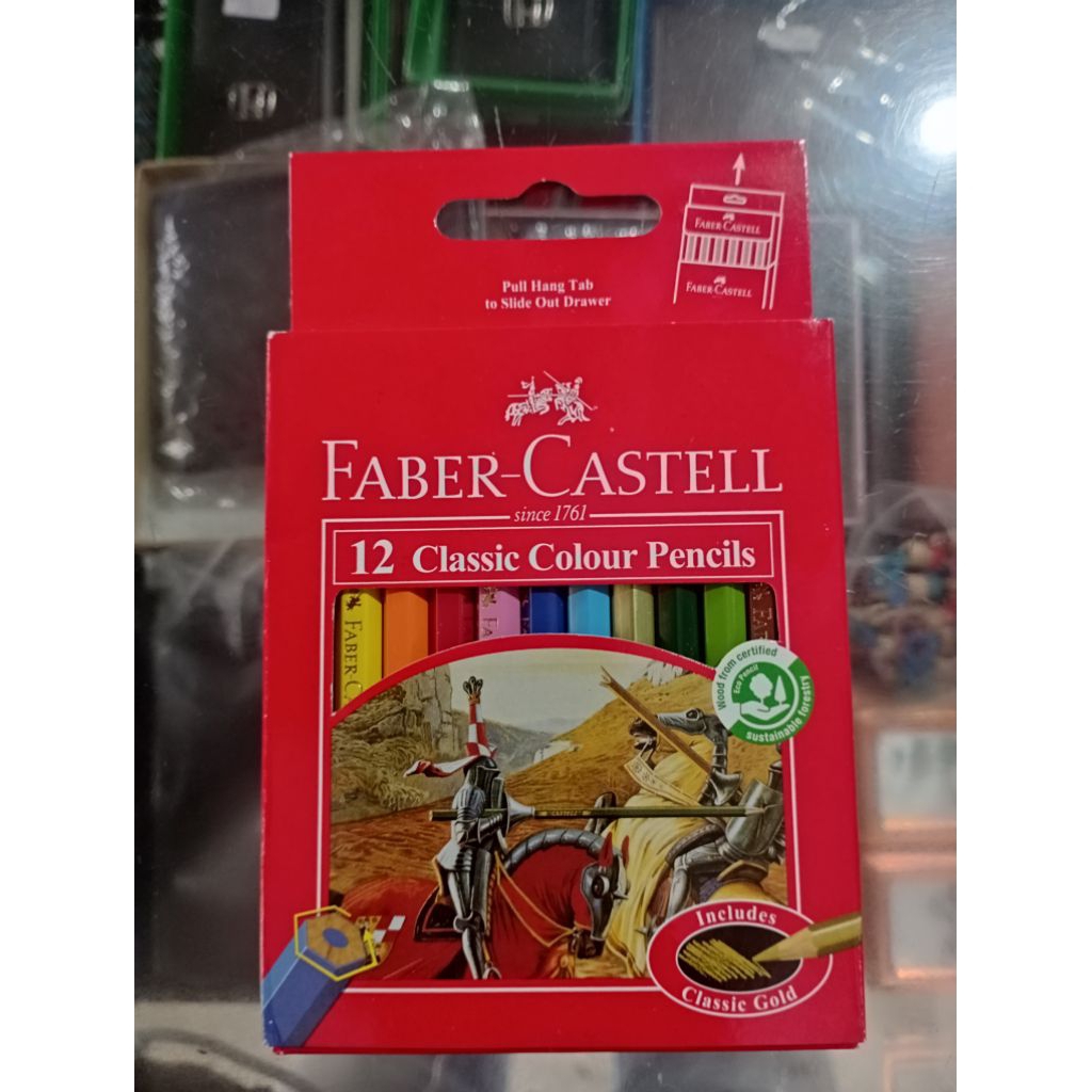 

Kenir / Pulas Kayu ukuran pendek merk FABER CASTELL isi 12 pcs