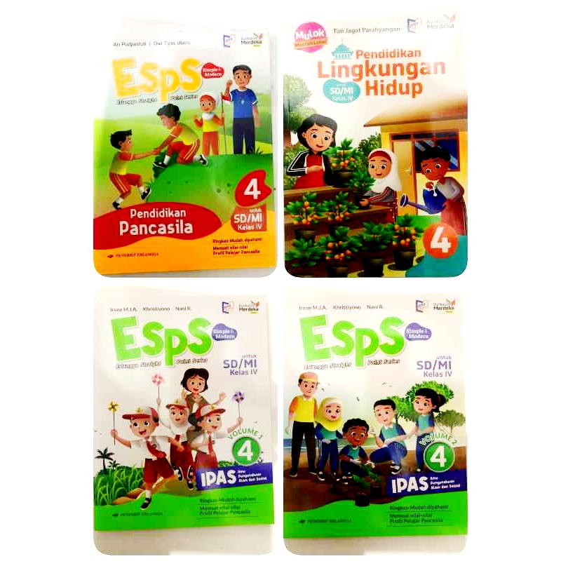 

BUKU PAKET KELAS 4 SD PENERBIT ERLANGGA KURIKULUM MERDEKA