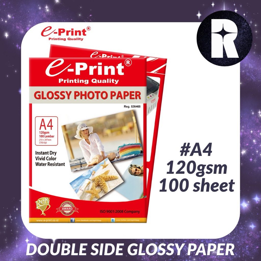 

E-PRINT KERTAS GLOSSY 120 GR A4 100S (NEW)