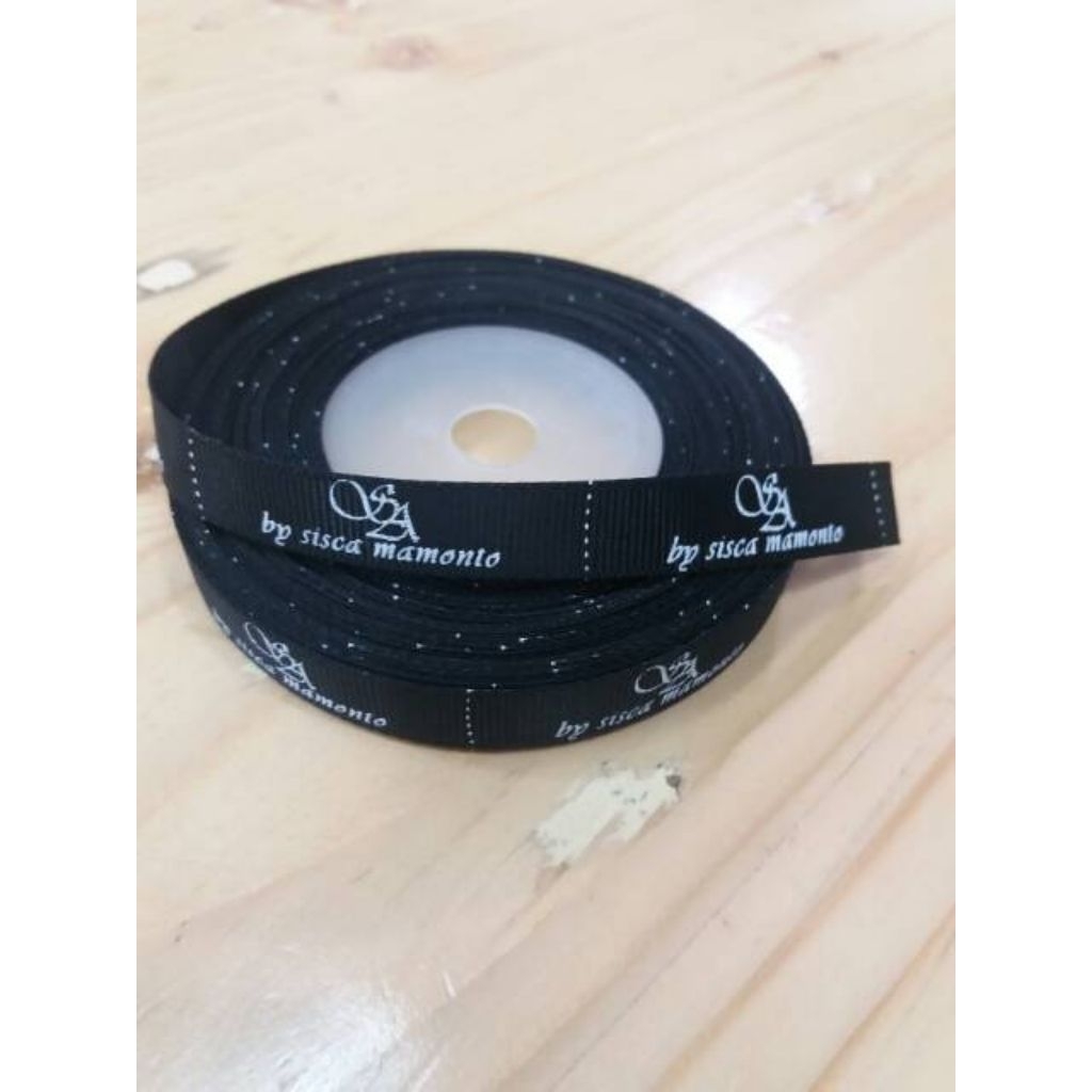 

sablon pita label/ label hijab/ label baju/ pita hampers dll