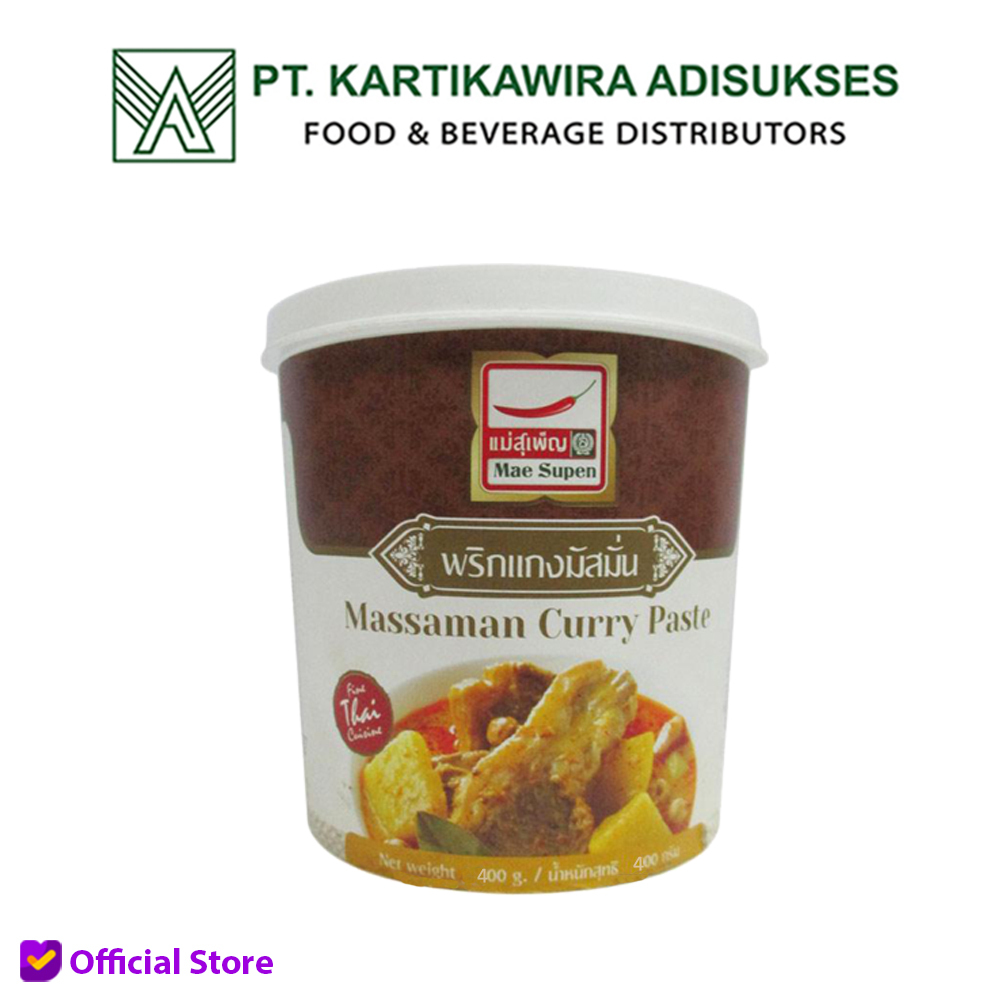 

Mae Supen Massaman Curry 400gram