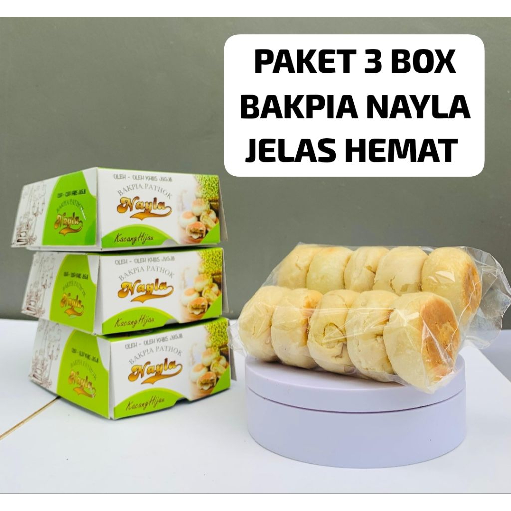 

PAKET HEMAT 3 BOX BAKPIA NAYLA