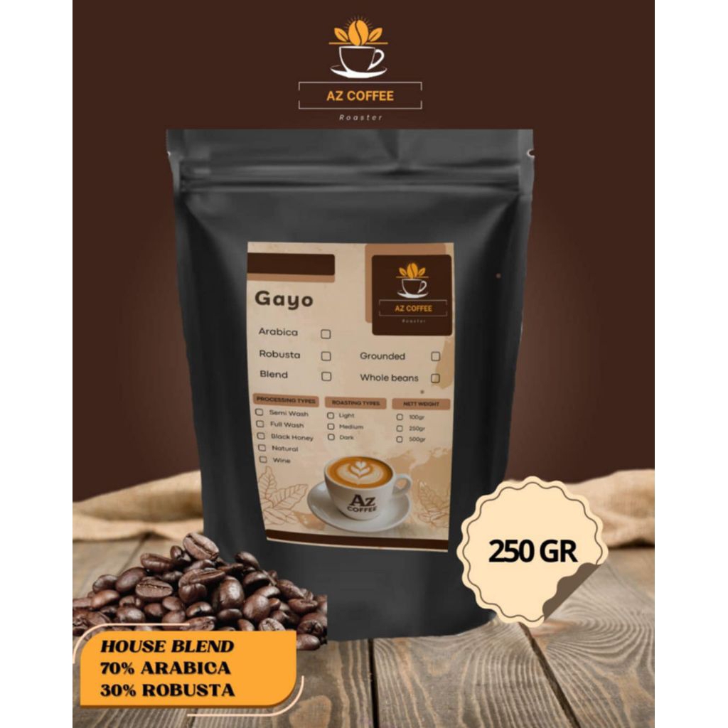 

KOPI GAYO HOUSE BLEND Premium 250 gr